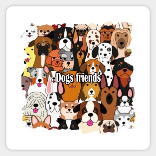 Dogs Friends Sticker